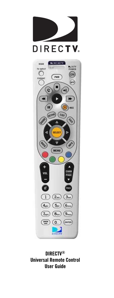 directv rf remote fcc id|RC1984751 RF REMOTE CONTROL U.